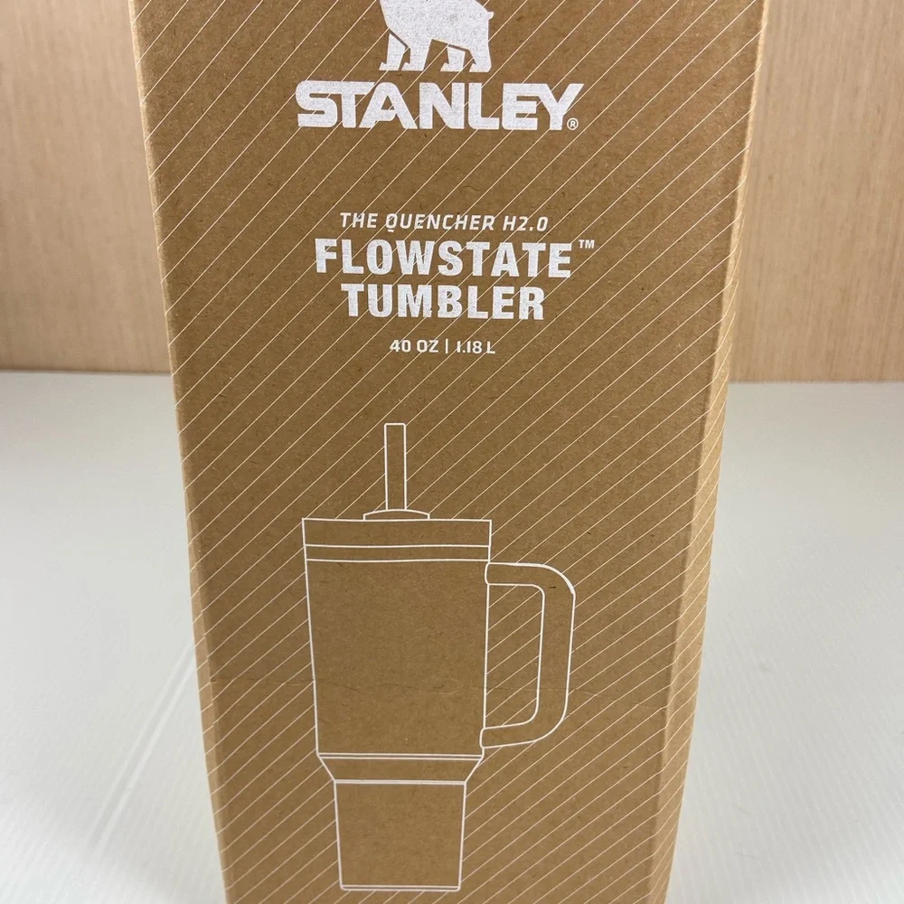 New Stanley Brown Travel Tumbler with Amber-Gold Accents - Picture 9 of 11